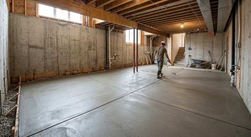Basement Concrete Installation in Meigs County, TN