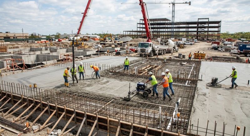 Commercial Slab Construction in Athens, TN