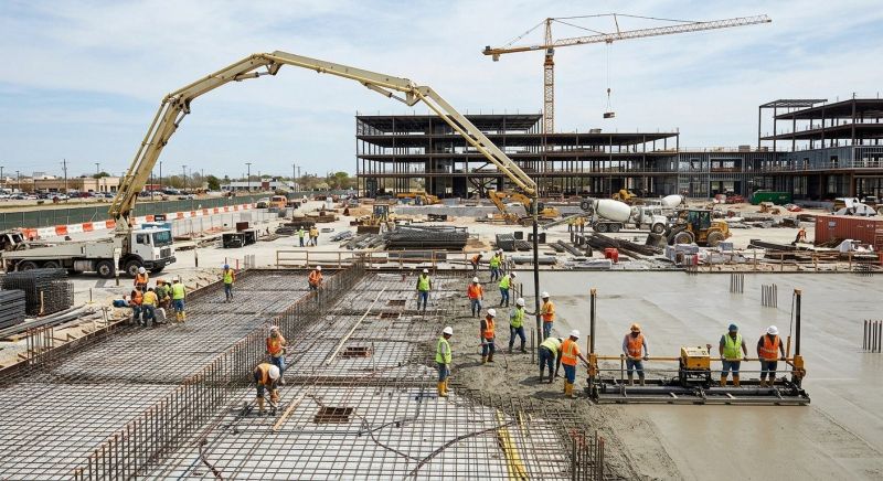 Commercial Slab Installation in Hixson, TN