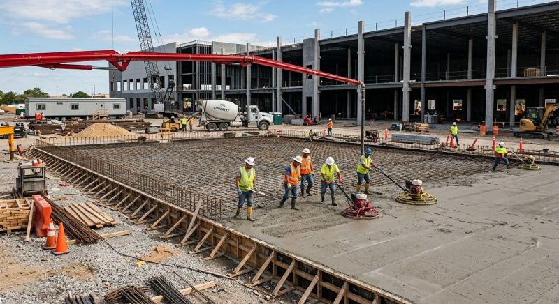 Commercial Slab Installation in Ringgold, GA