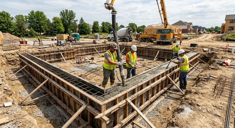 Concrete Foundation Pouring in Cleveland, TN
