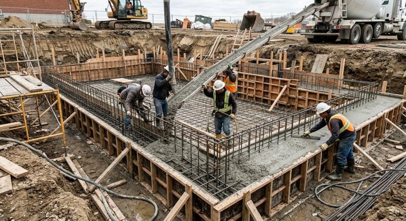 Concrete Foundation Pouring in Cleveland, TN