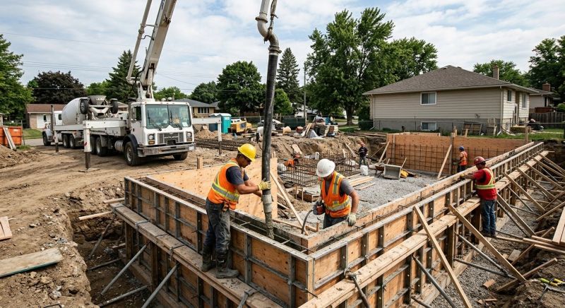 Foundation Wall Pouring in Meigs County, TN